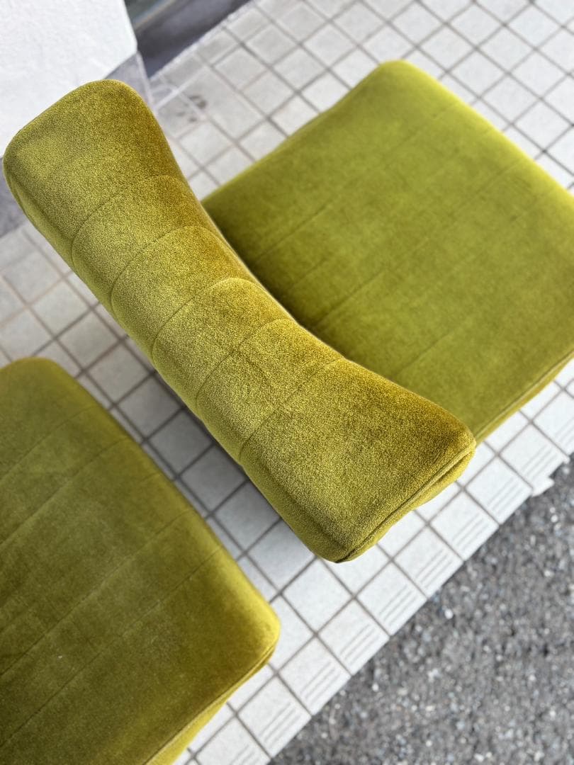 引取限定 レトロモダン 昭和 二人掛け 2シーターソファ 喫茶店