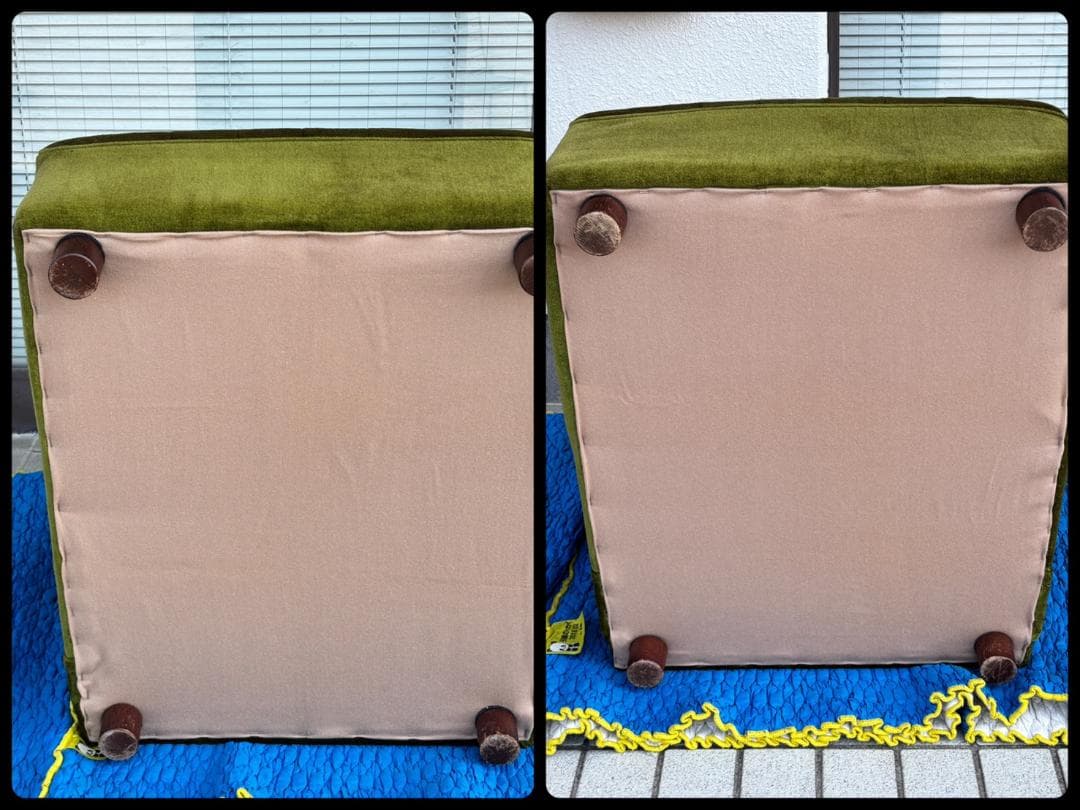 引取限定 レトロモダン 昭和 二人掛け 2シーターソファ 喫茶店