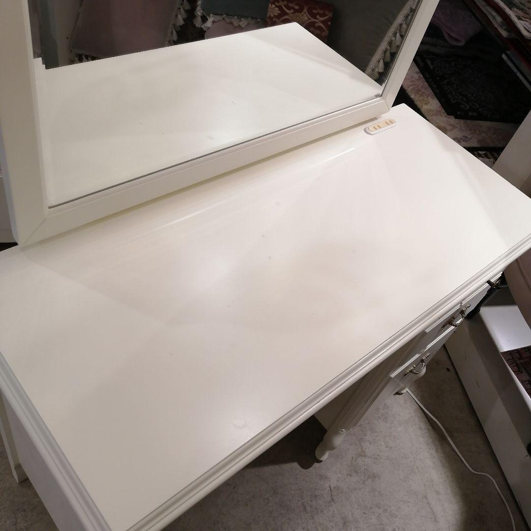 1+【2点セット】 セリーヌ ドレッサー チェア セット 東海家具 化粧台