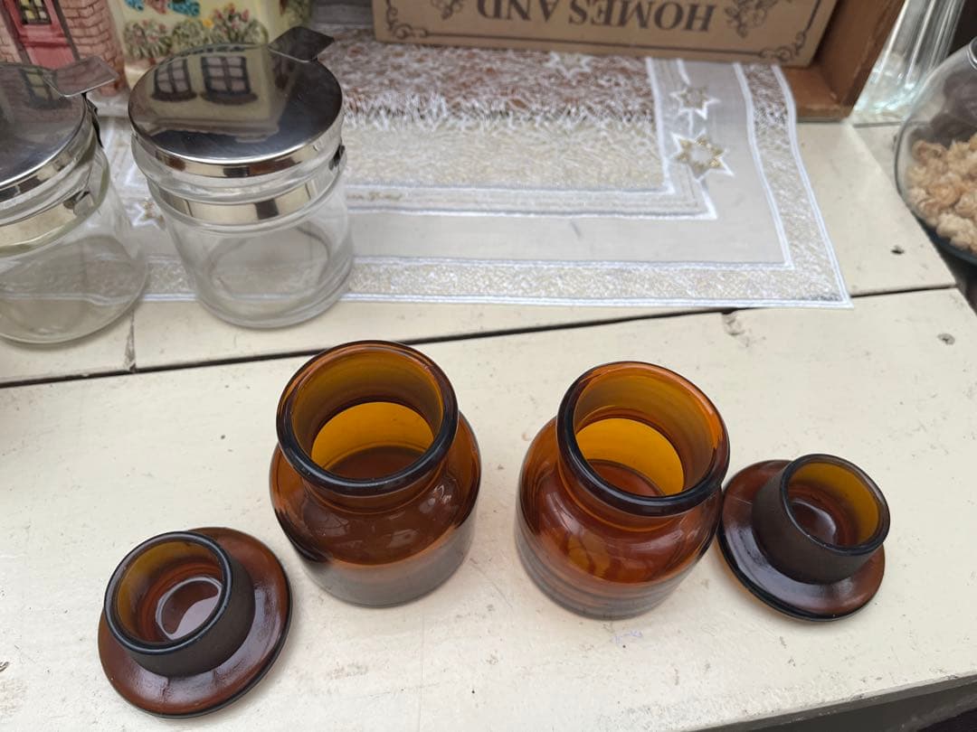 昭和 ヴィンテージ 薬瓶 瓶 茶色レトロ