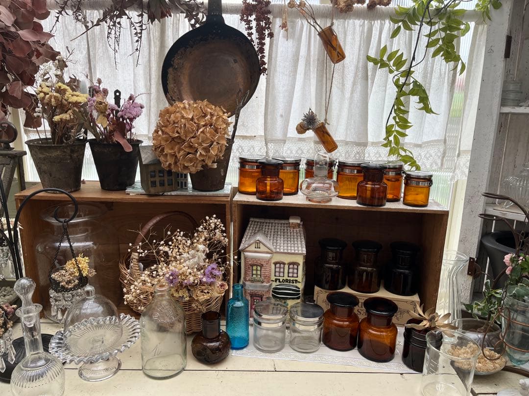 昭和 ヴィンテージ 薬瓶 瓶 茶色レトロ