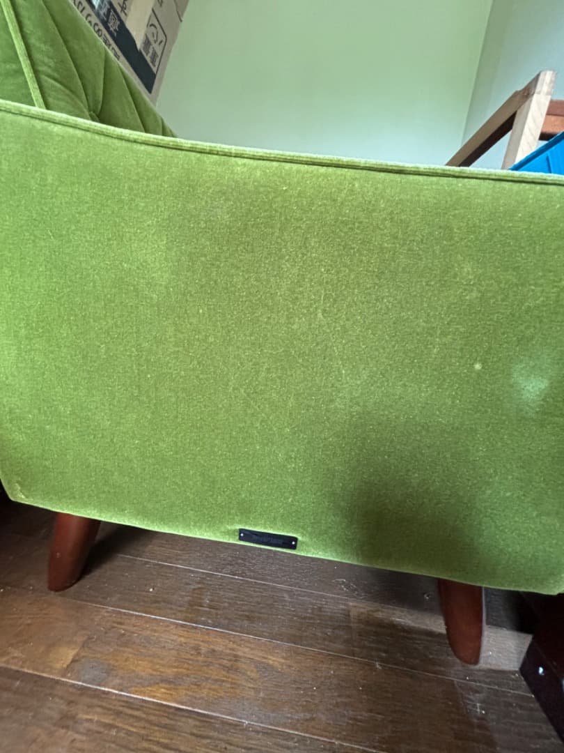 カリモク60 ロビーチェア　モケットグリーン　3シーター