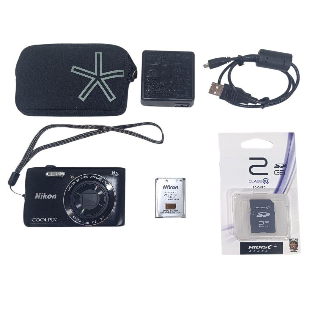 Nikon coolpix A300 ニコン デジカメ SDカード 付 コンデジ