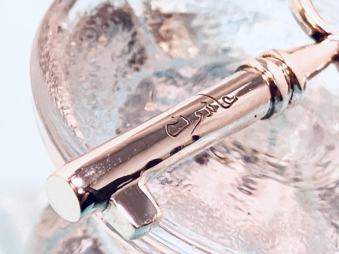 手書きアラビア文字刻印 パレスチナの鍵ペンダント＆喜平チェーン40ｃｍ付