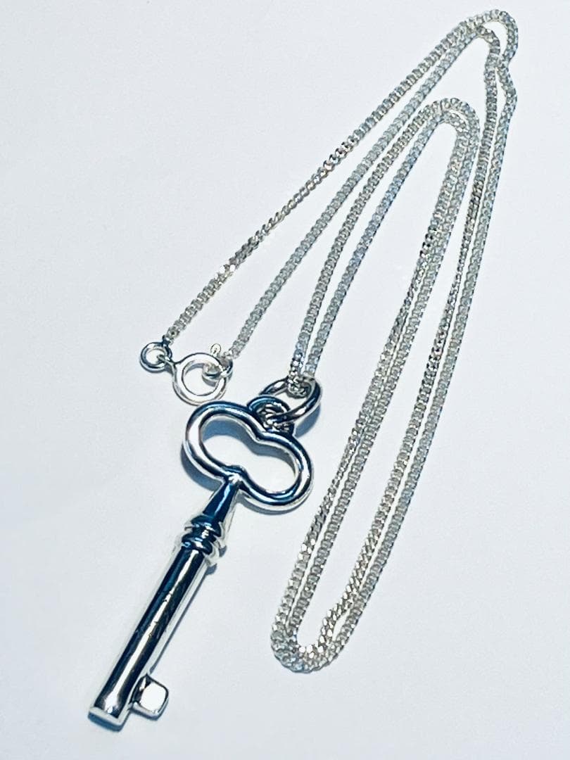 手書きアラビア文字刻印 パレスチナの鍵ペンダント＆喜平チェーン40ｃｍ付