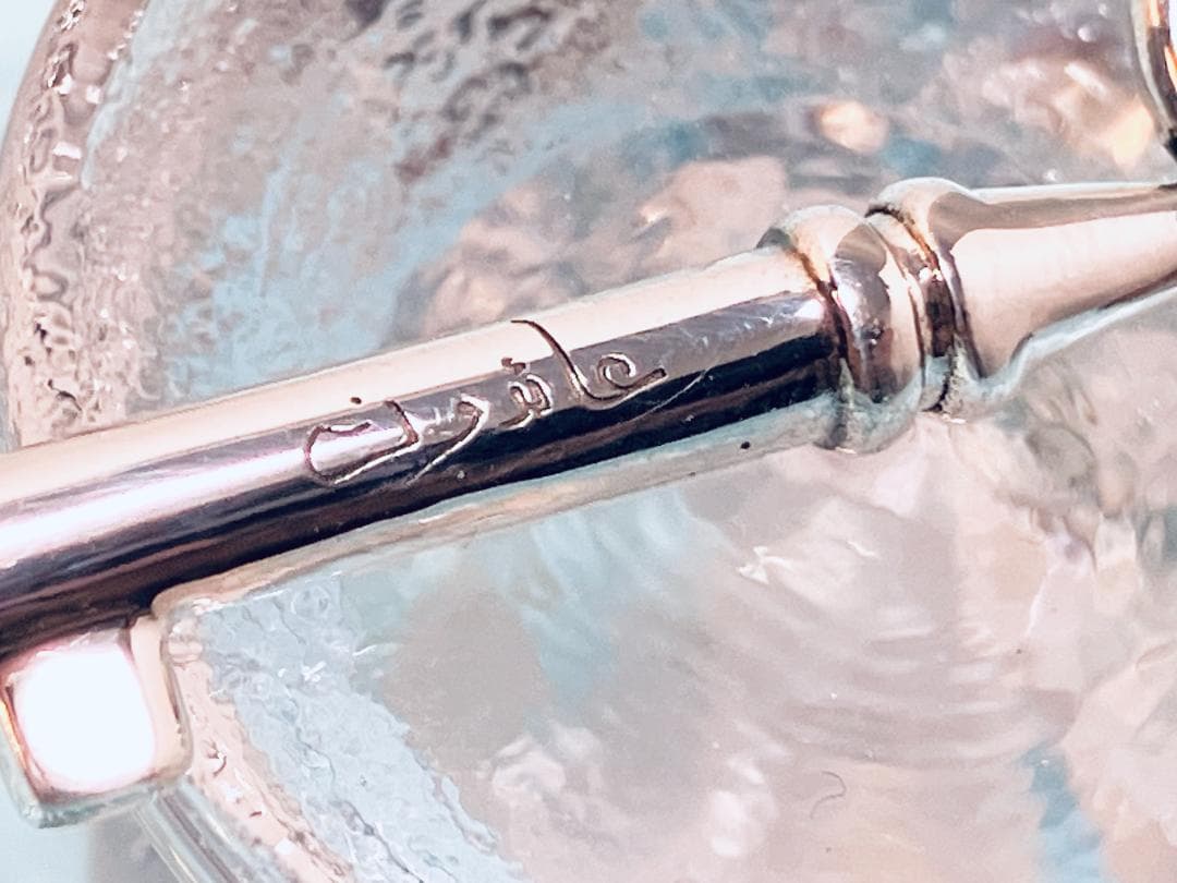 手書きアラビア文字刻印 パレスチナの鍵ペンダント＆喜平チェーン40ｃｍ付