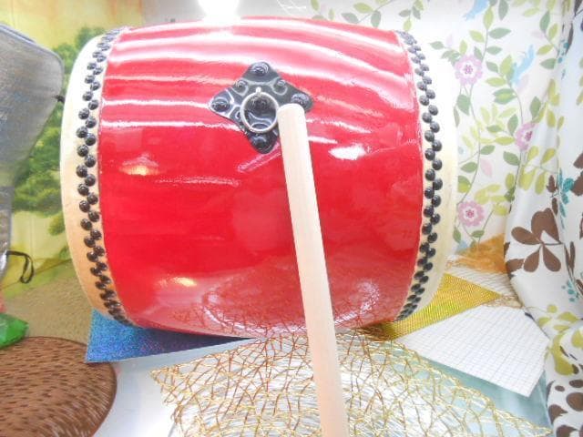 (送料無料)28.000円　Nエイサー大太鼓39x43 cm撥付き