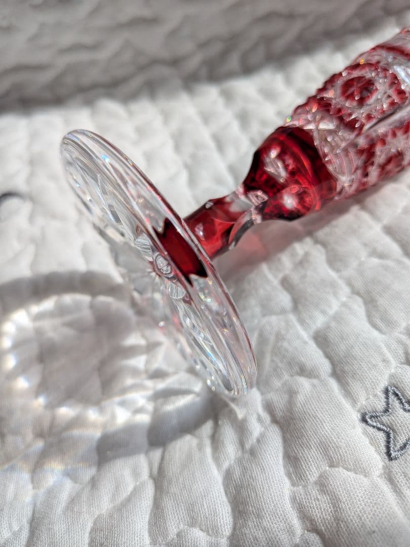 ✩BOHEMIAE CAESAR　クリスタル✩切子　一輪挿し　花瓶✩