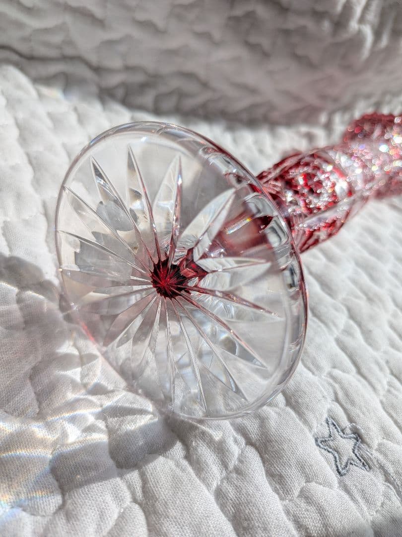 ✩BOHEMIAE CAESAR　クリスタル✩切子　一輪挿し　花瓶✩