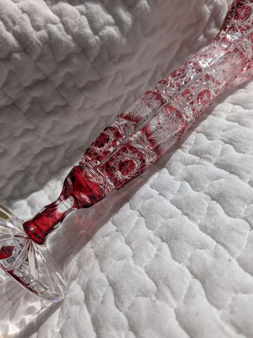 ✩BOHEMIAE CAESAR　クリスタル✩切子　一輪挿し　花瓶✩