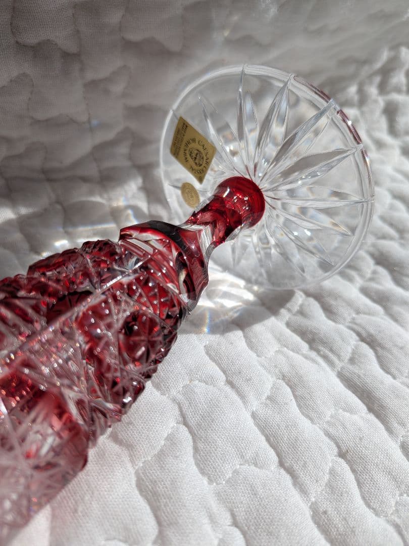 ✩BOHEMIAE CAESAR　クリスタル✩切子　一輪挿し　花瓶✩