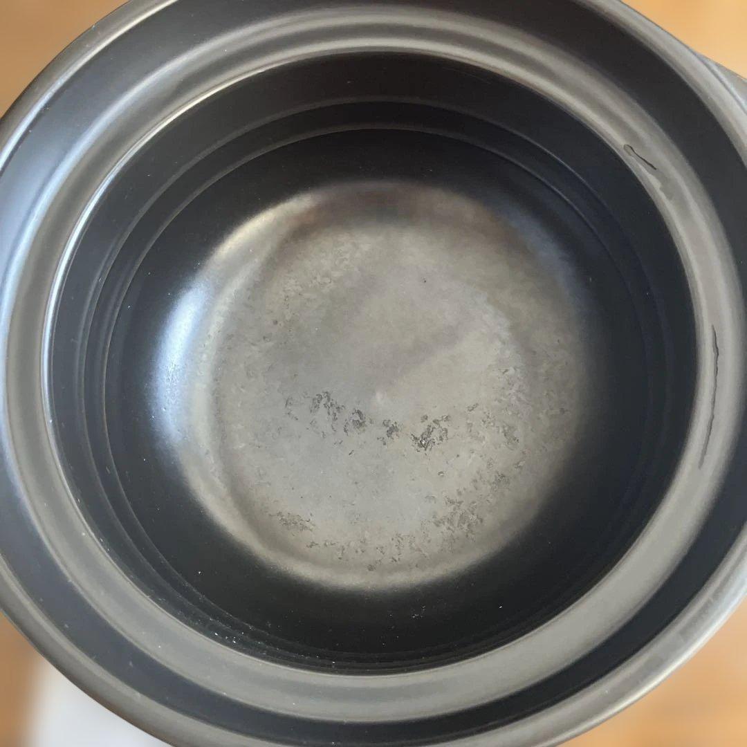 ハリオ蓋付き黒土鍋 約20cm 直火用