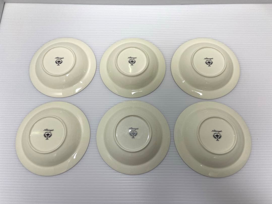 美品 旧ノリタケ Nitto 21cm皿、15.5cm小皿各6枚セット