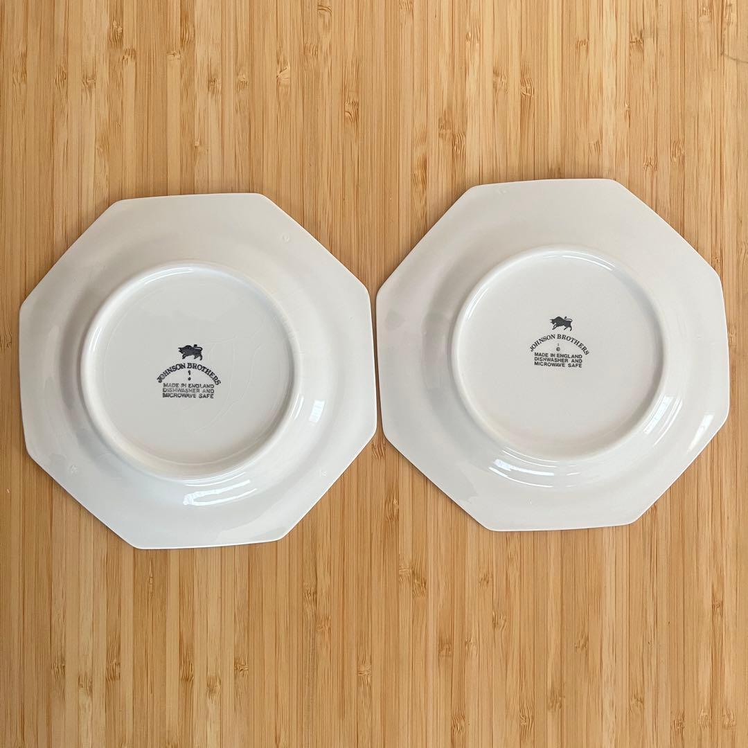 3連休セール ～2/23 2枚セット(1枚に貫入あり) ジョンソンブラザーズ