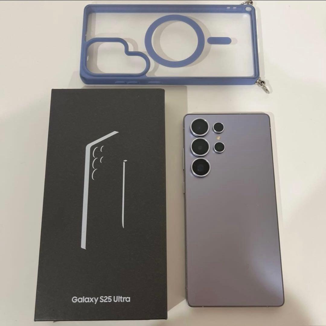 【極美品】Galaxy s25 ultra 付属品付 256GB シルバーブルー