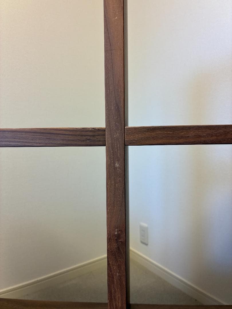 MUJI無印良品　スタッキングシェルフ3段×2列　ウォールナット材_02