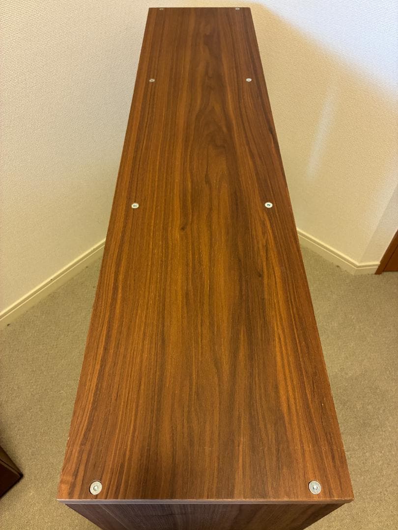 MUJI無印良品　スタッキングシェルフ3段×2列　ウォールナット材_02