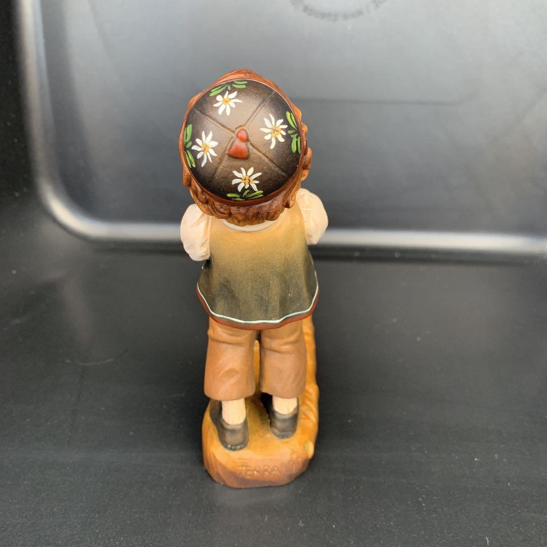 希少　イタリア製　ANRI アンリ 総木彫り 人形