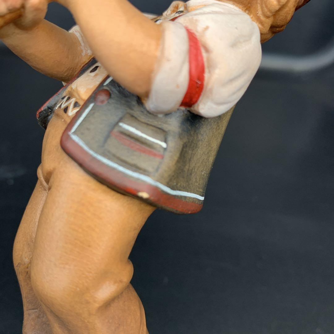 希少　イタリア製　ANRI アンリ 総木彫り 人形