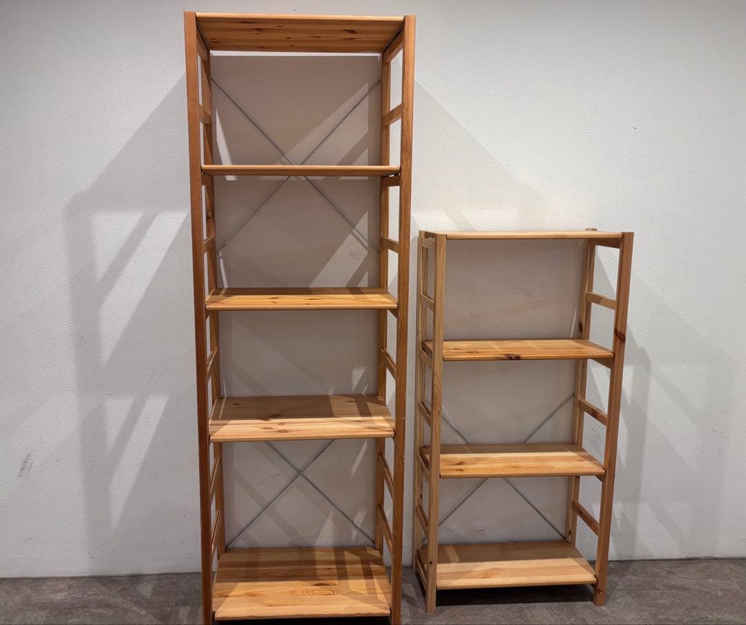 ⭐️美品⭐️大、中サイズ⭐️２つセット⭐️無印良品⭐️パイン材ユニットシェル