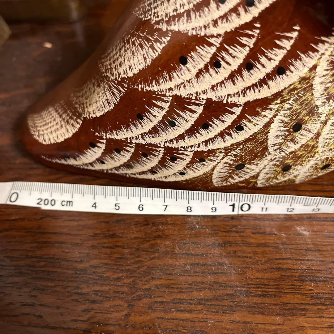 フクロウ　tusbogen 木彫り　梟　鳥　木製