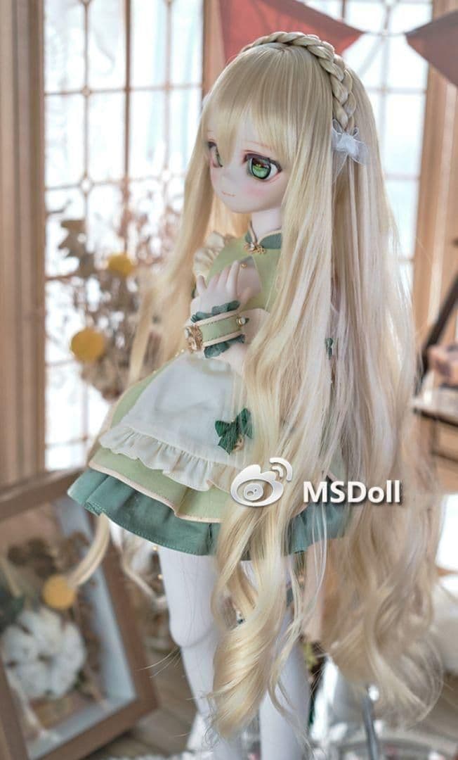 AS117 BJD 1/3 人形 ドール　用ウィッグ カツラ 耐熱 ハンドメイド