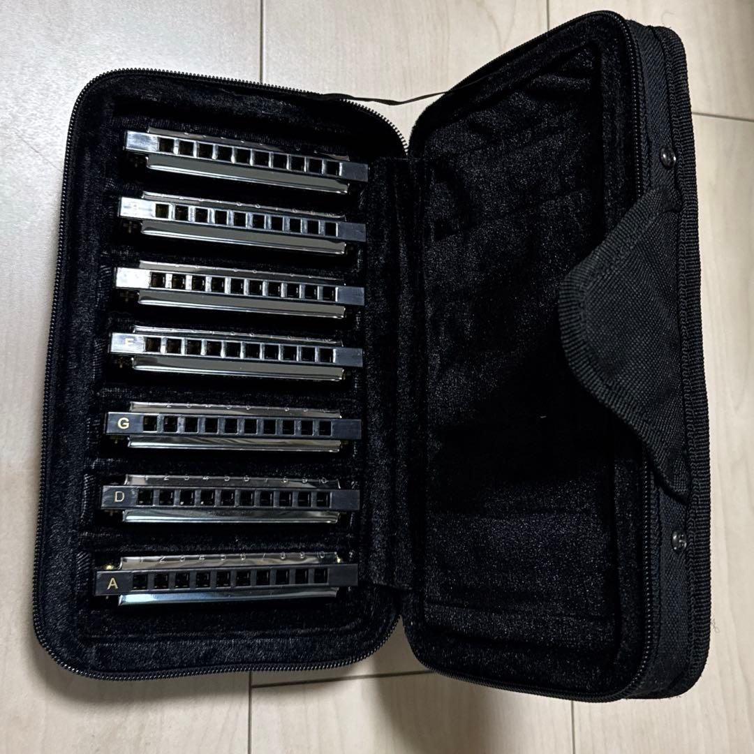 HOHNER ホーナー BluesBand ハーモニカ 7本セット ケース付き