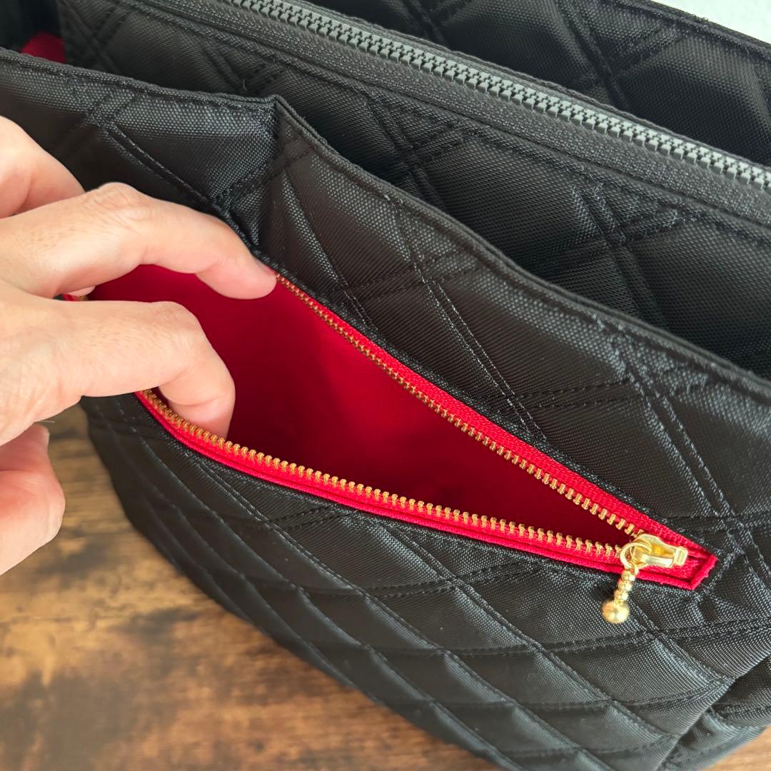 【ゆずLove】サイドポケット付きトートバッグM ファスナー開閉