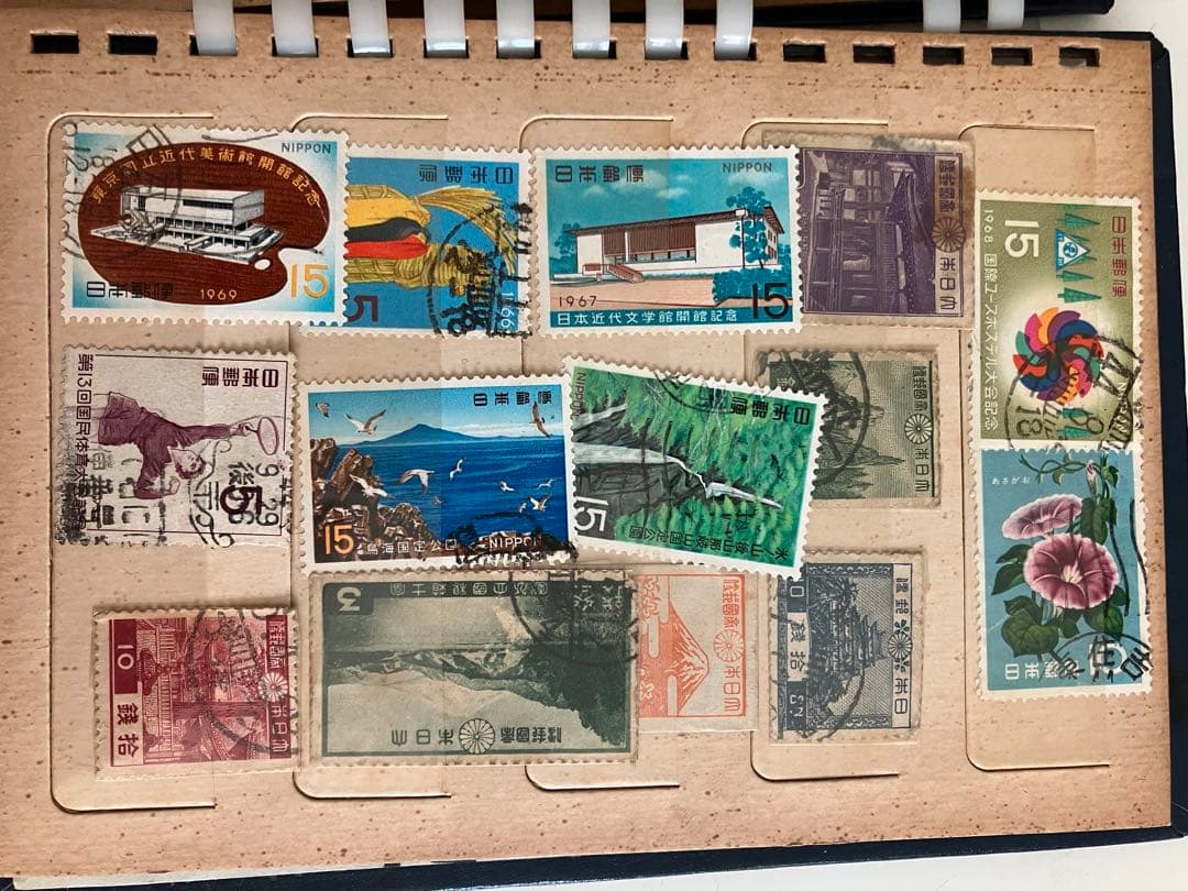 昭和 切手コレクション 日本切手まとめ 1950年代 記念切手 美人画 浮世絵