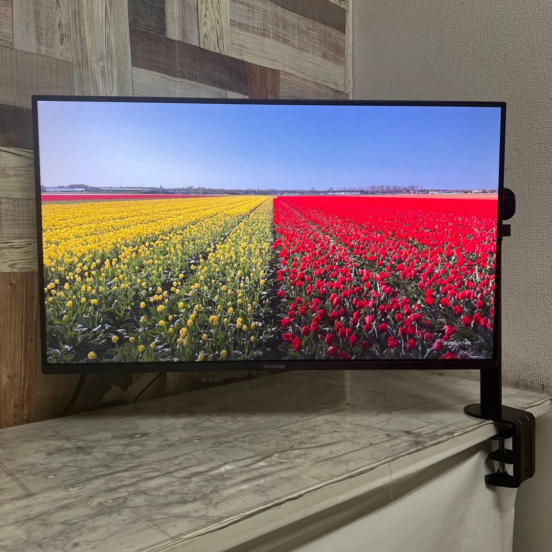 リクエスト価格❣️全国送料込アイリスオーヤマ32型液晶モニターベゼルレス。スタンド