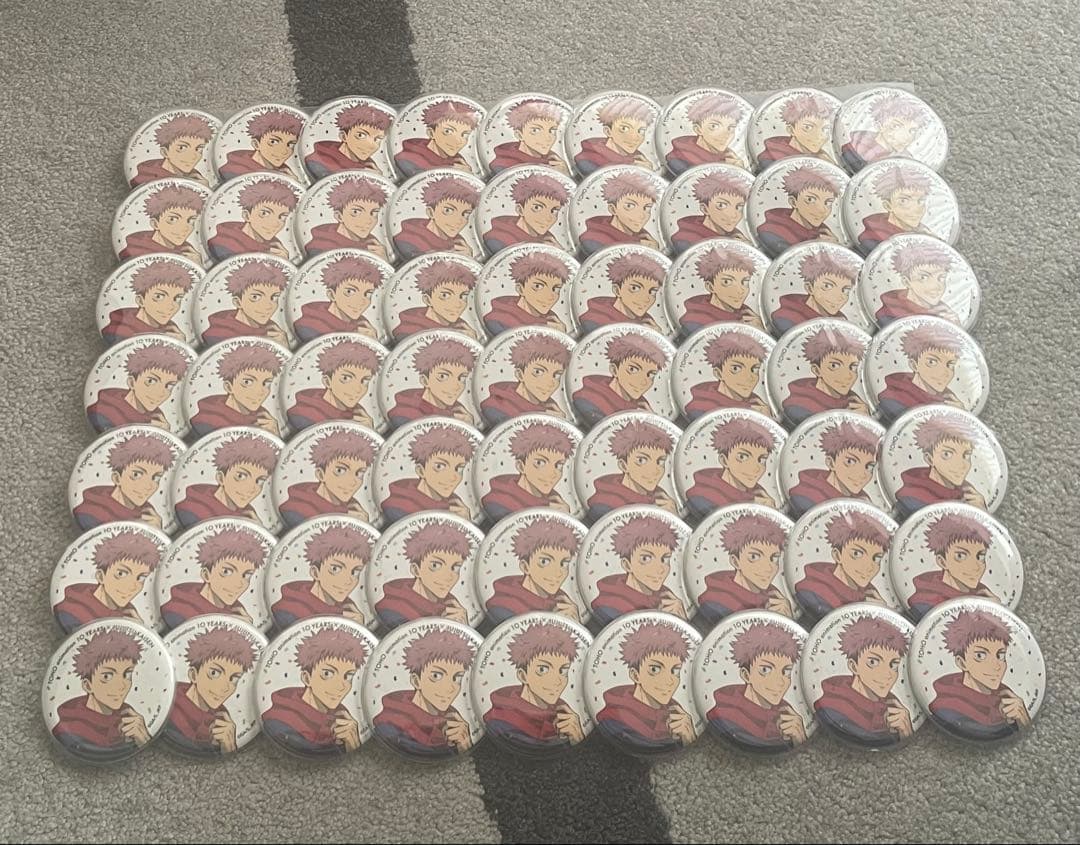 め*り様 呪術廻戦 虎杖悠仁 缶バッジ まとめ売り