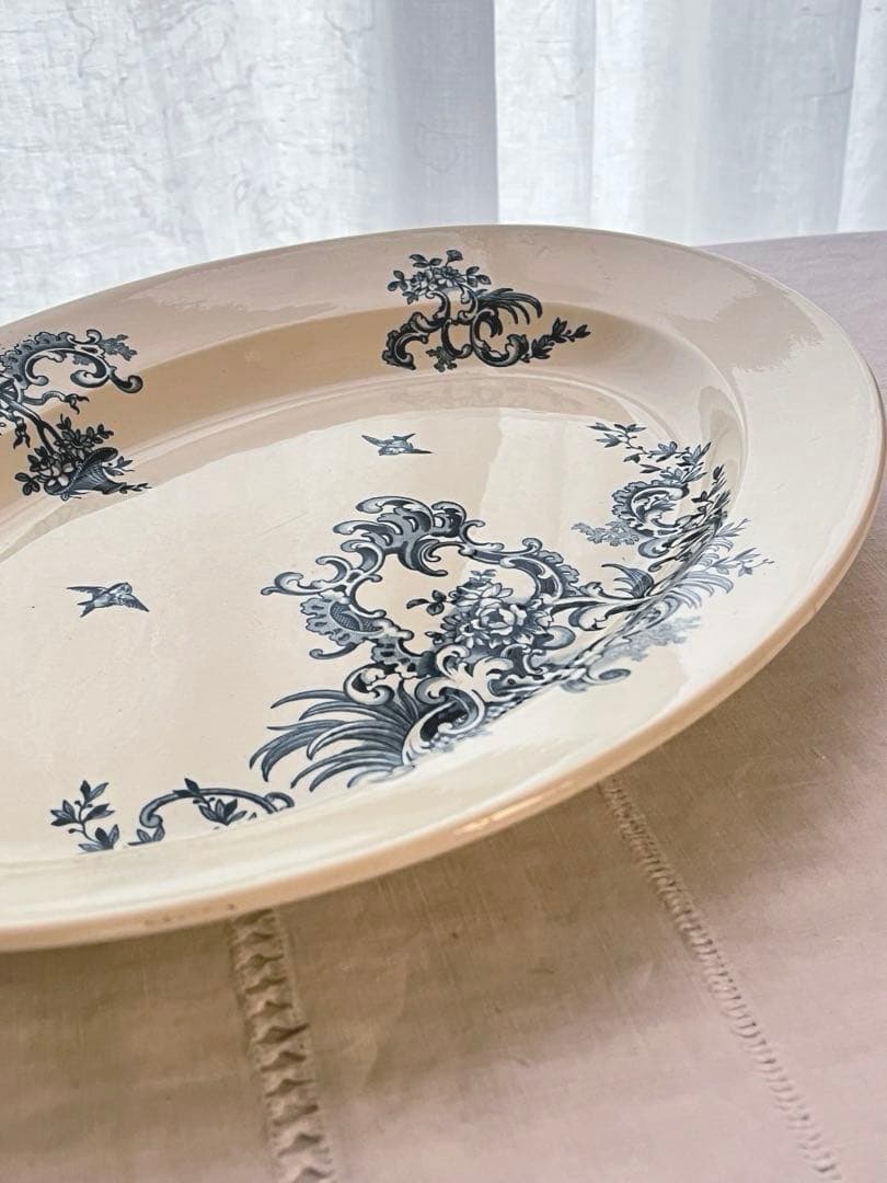 【美品】Boch Frères Keramis RÉGENT オーバル大3501