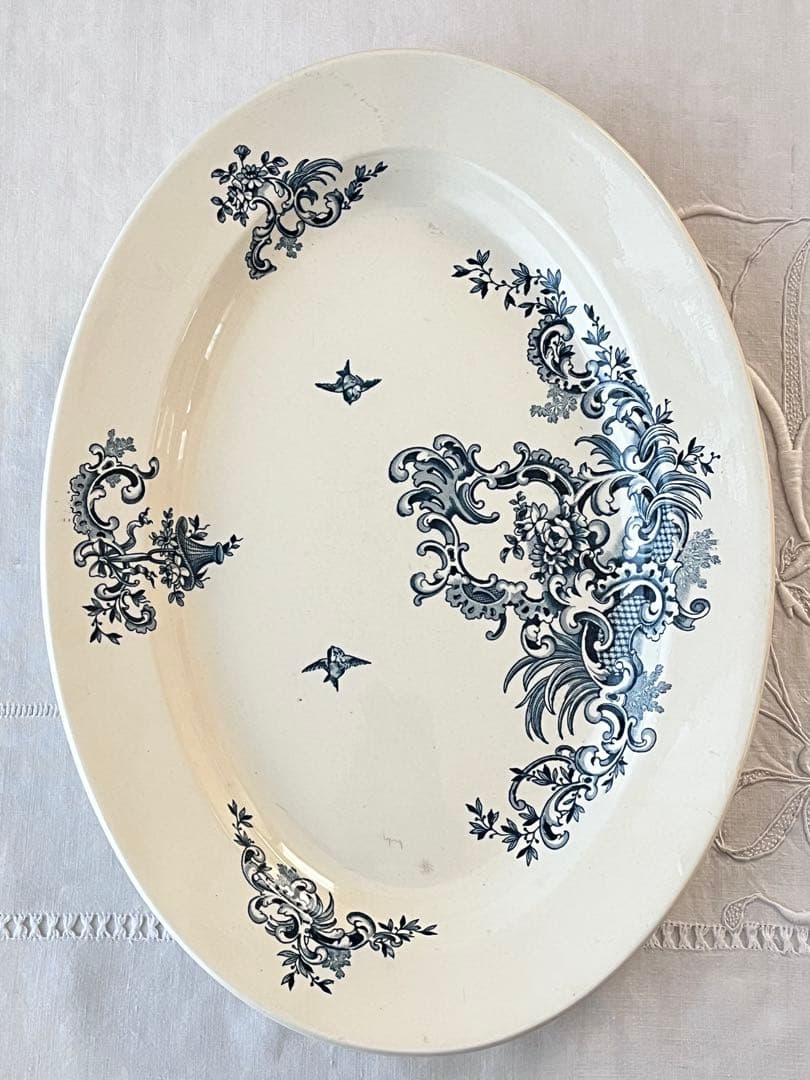 【美品】Boch Frères Keramis RÉGENT オーバル大3501