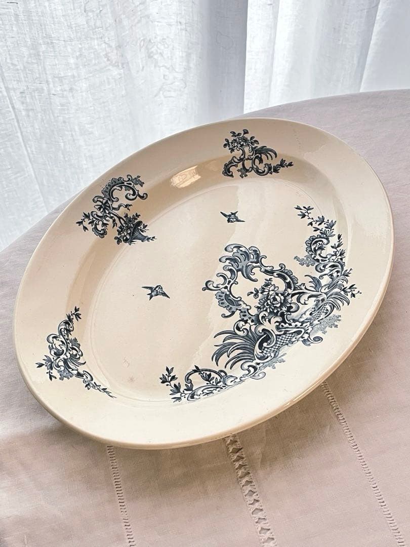 【美品】Boch Frères Keramis RÉGENT オーバル大3501
