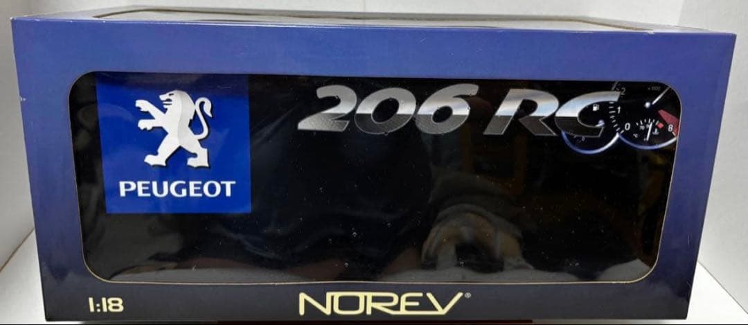 絶版ノレブ 1/18 プジョー 206 RC 黒 16年物ワンオーナー フル開閉