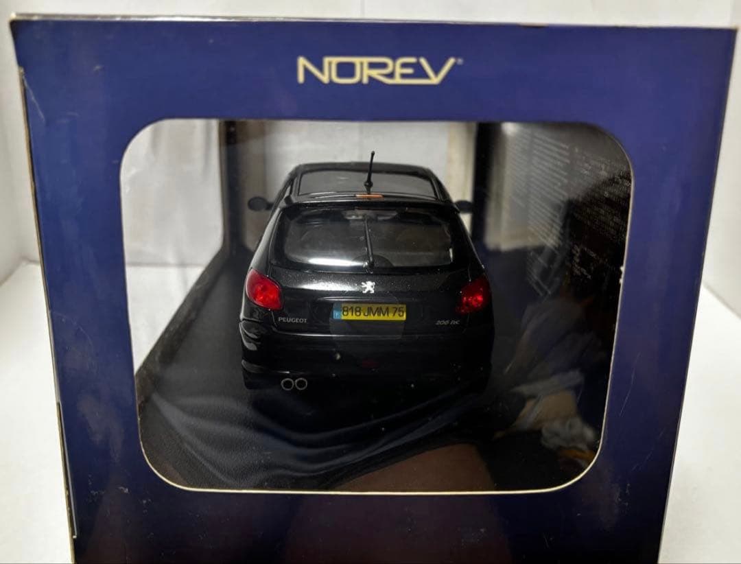 絶版ノレブ 1/18 プジョー 206 RC 黒 16年物ワンオーナー フル開閉