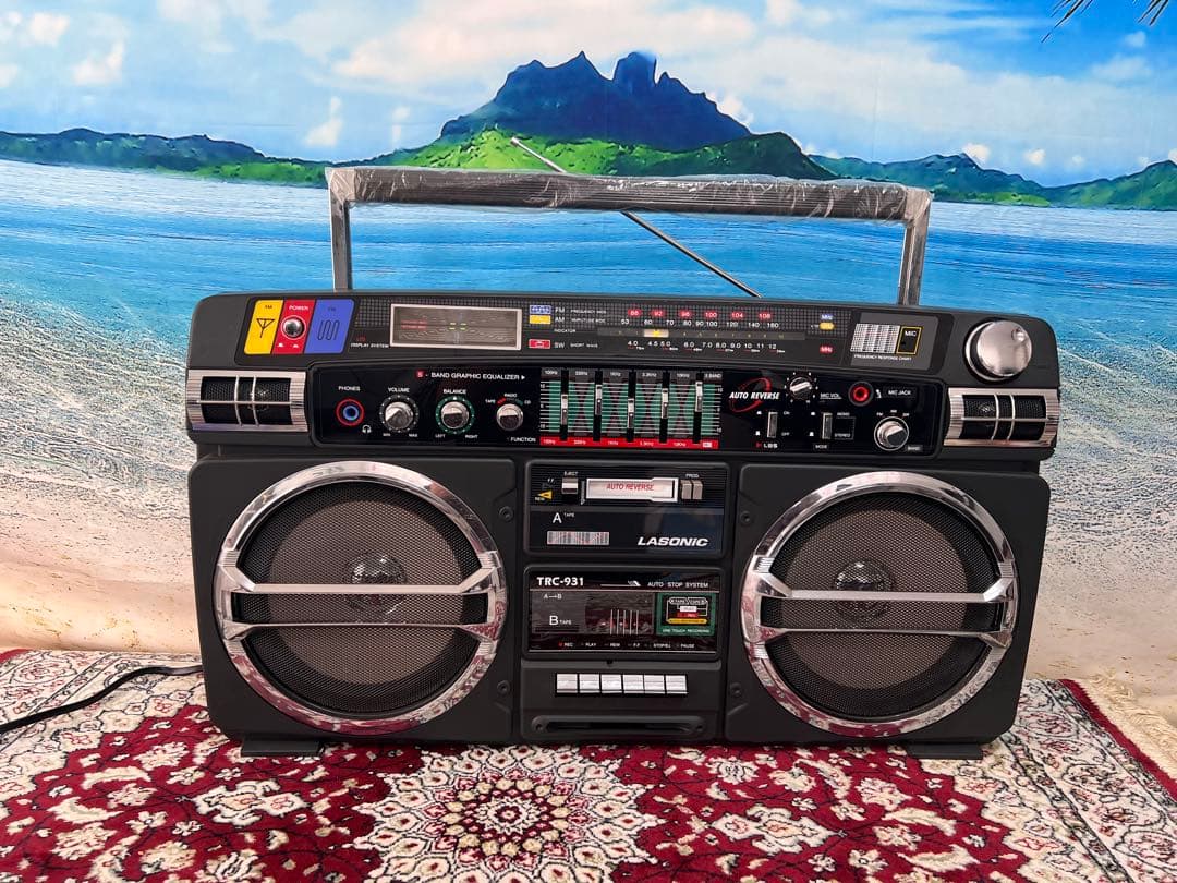 ラソニック TRC-931ラジカセBOOMBOX ダブルカセット品中古動作品美品