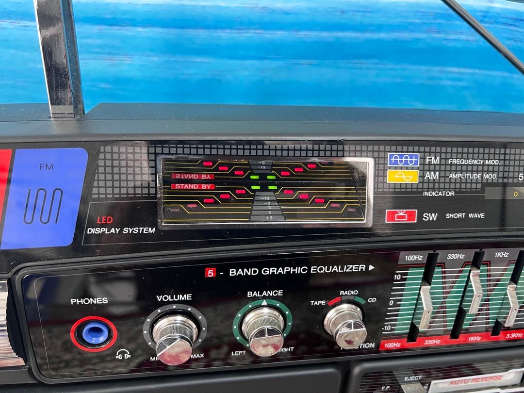 ラソニック TRC-931ラジカセBOOMBOX ダブルカセット品中古動作品美品