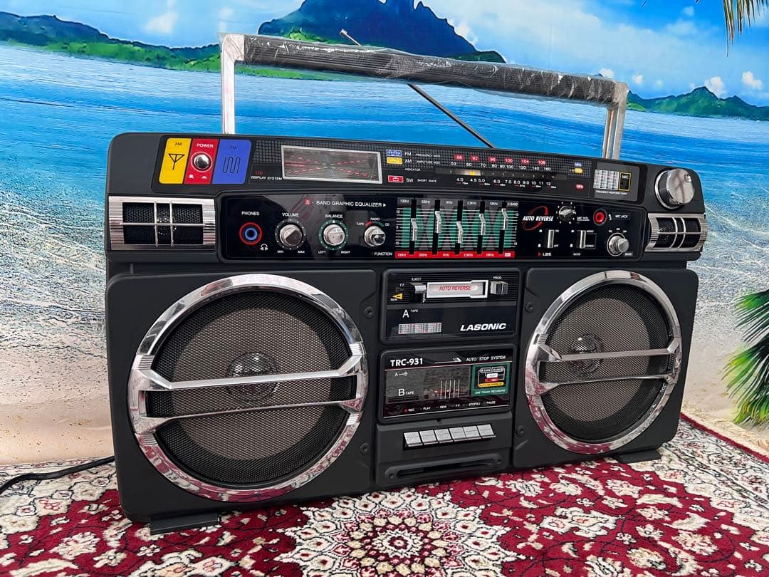 ラソニック TRC-931ラジカセBOOMBOX ダブルカセット品中古動作品美品