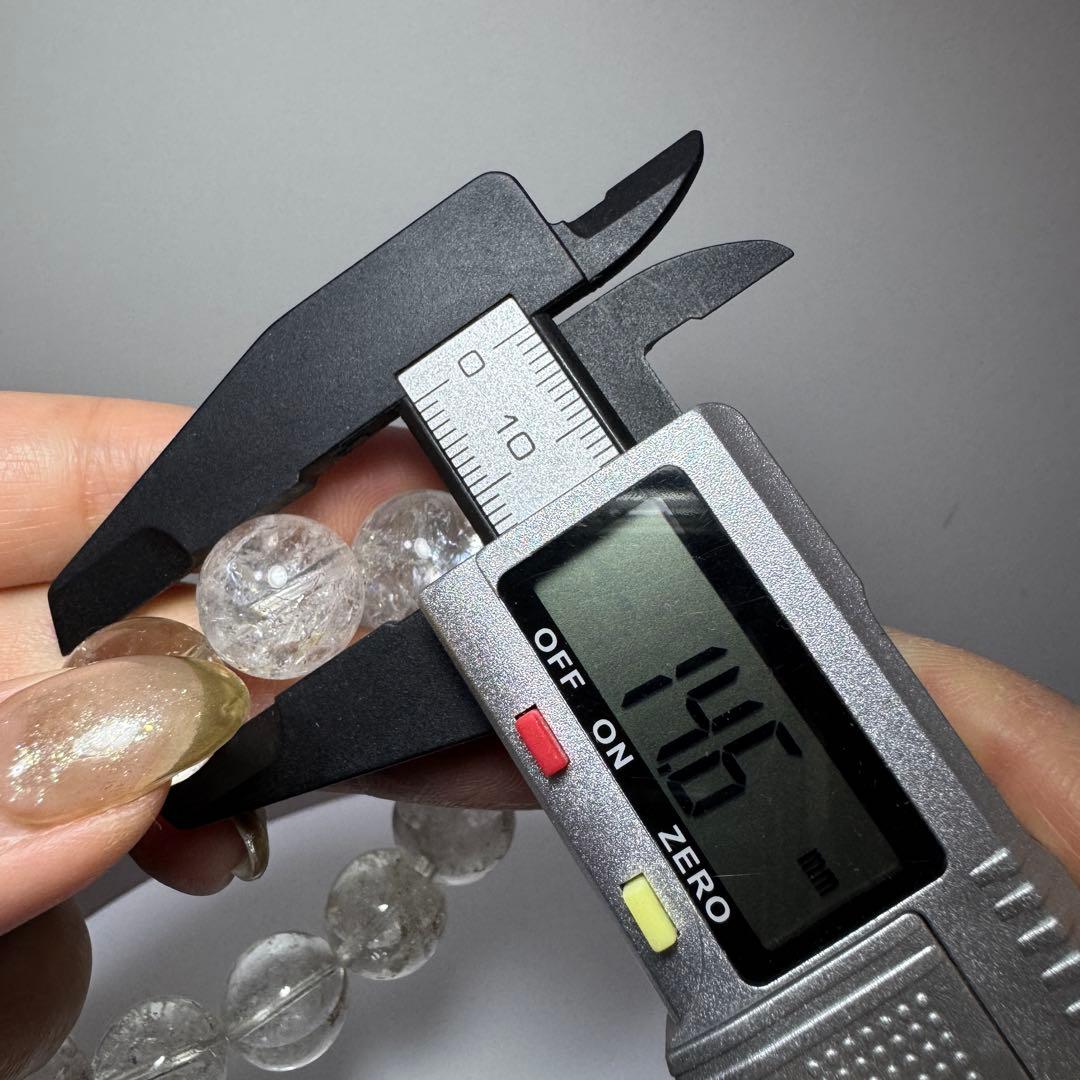 一点物　天然石　ハンドメイドブレス　虹水晶　セラフィナイト　グリーン