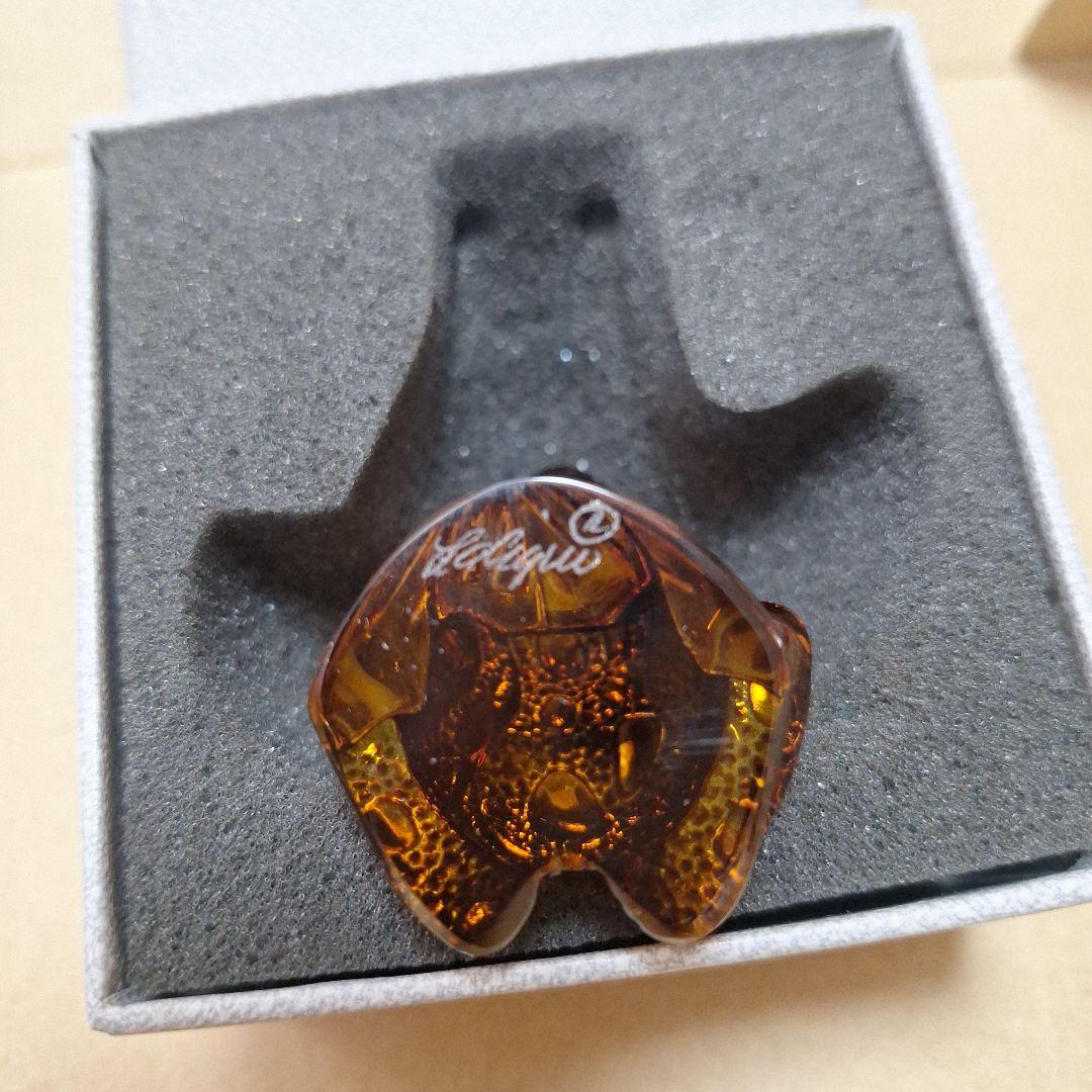 LALIQUE 琥珀色 カエルの置物