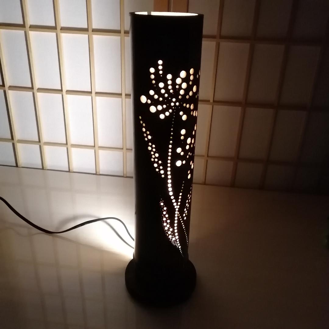癒し灯火　竹行灯　No23256