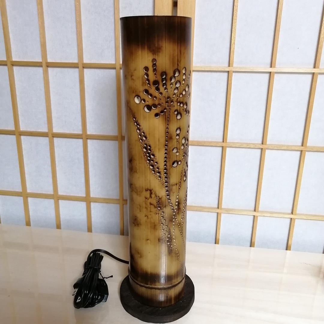 癒し灯火　竹行灯　No23256