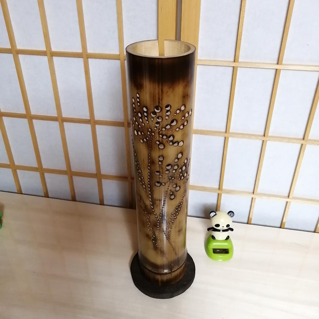 癒し灯火　竹行灯　No23256