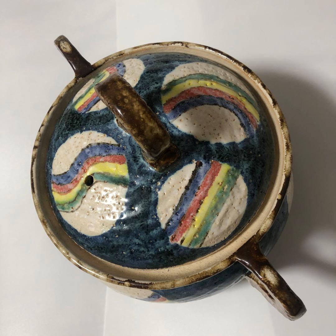 未使用品 日本製 萬古焼 利行窯 深型 土鍋