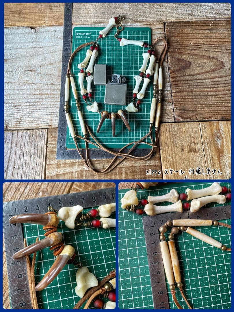 ネックレス・ペンダント Bone craft / three finger bear claw