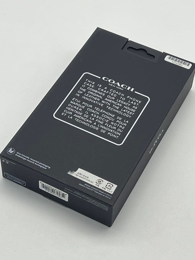 iPhoneアクセサリー Coach iPhone14 SignatureC CIPH-116-SCBLK