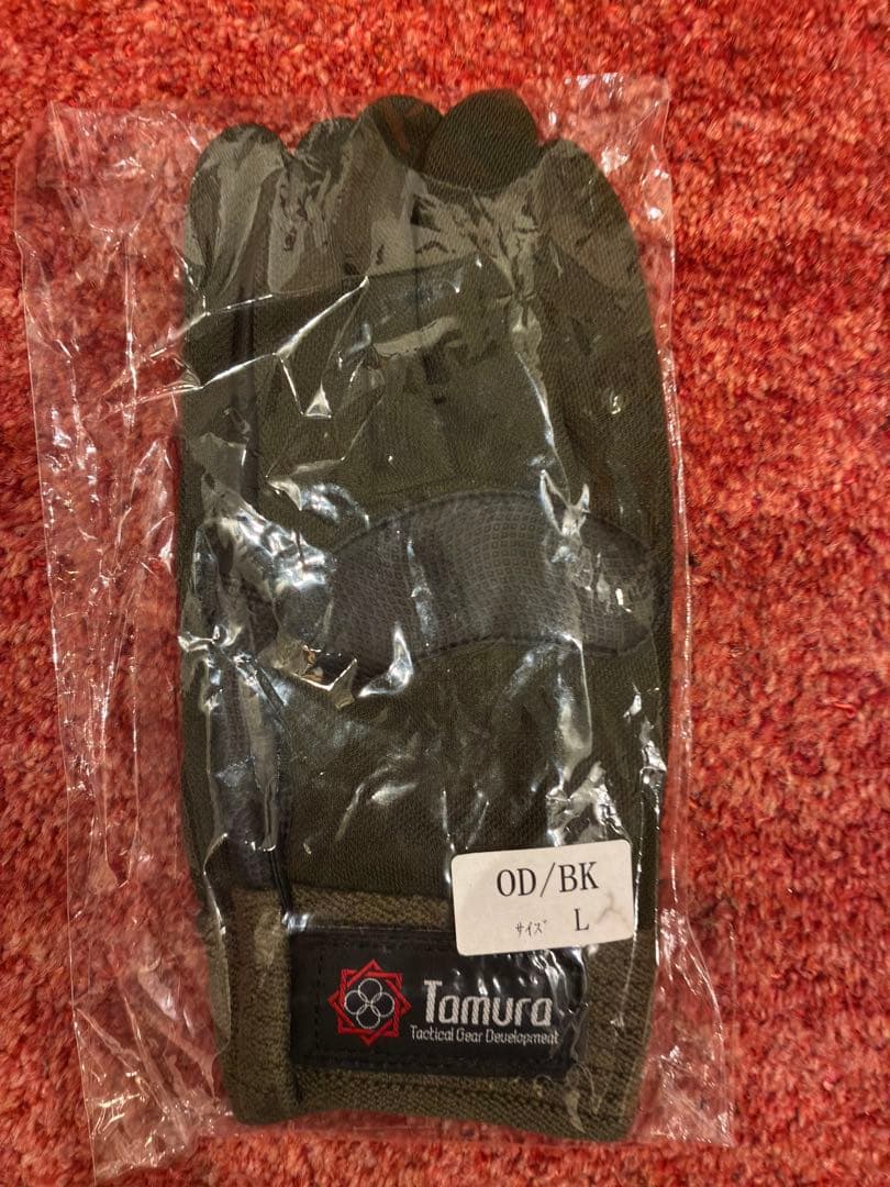 【田村装備開発】　ステルスグローブ OD Lサイズ Stealth Glove