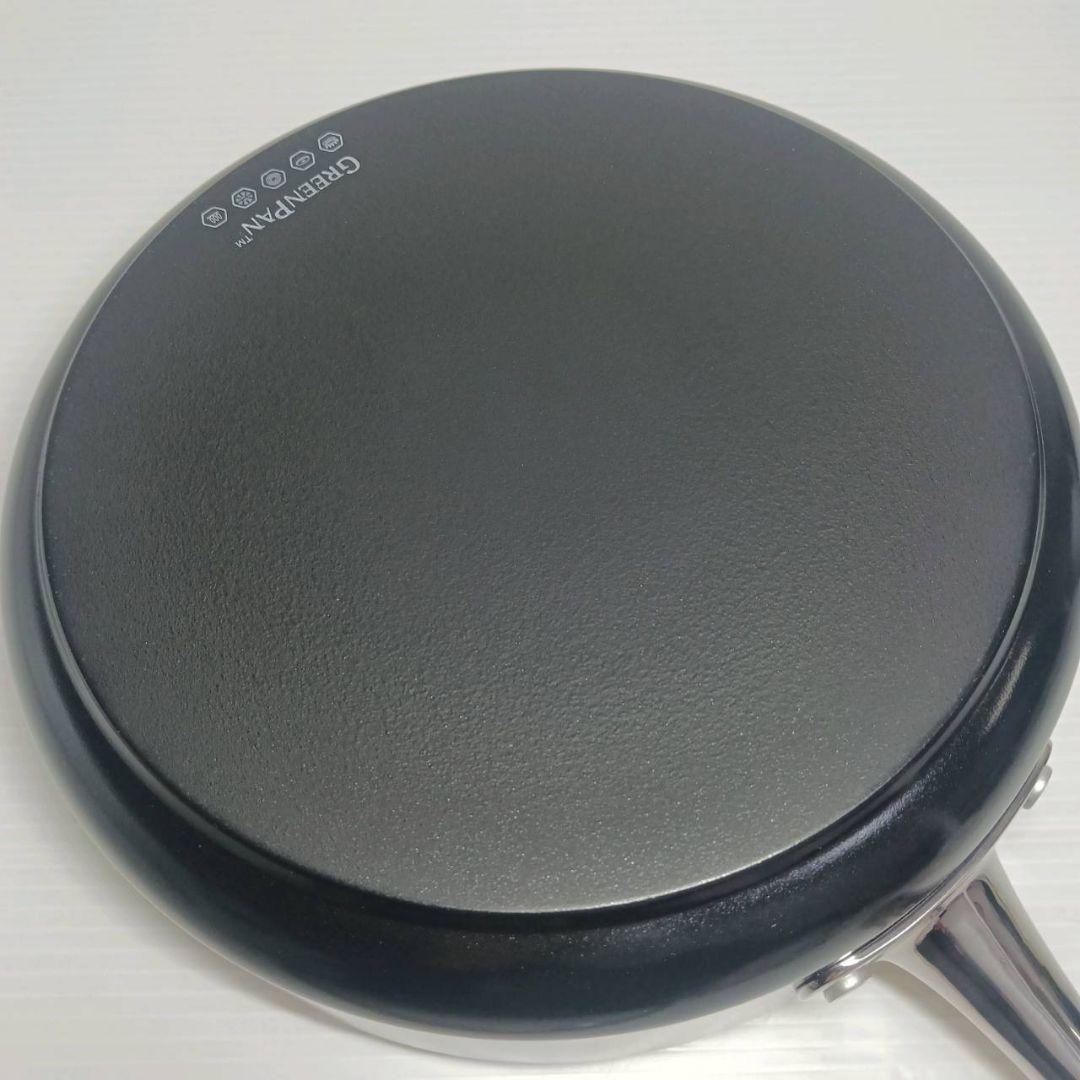グリーンパン スキレット 蓋付 フライパン ヘルシーセラミックノンスティック加工