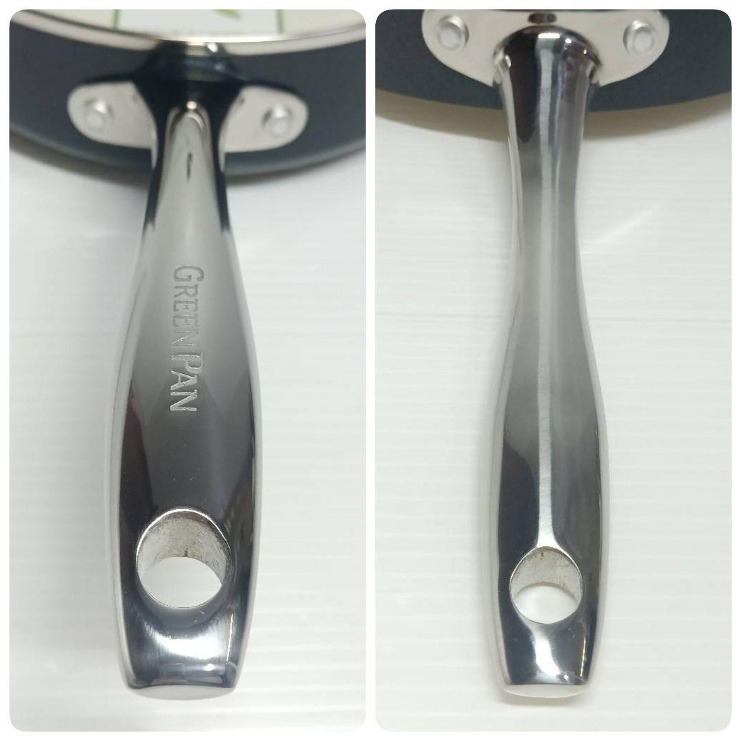 グリーンパン スキレット 蓋付 フライパン ヘルシーセラミックノンスティック加工